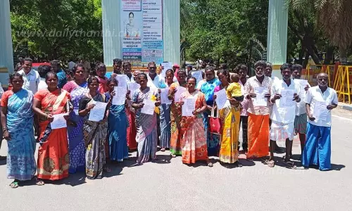 அங்கன்வாடி கட்டிடத்தை மாற்று இடத்தில் கட்ட வேண்டும்-குறைதீர்வு நாள் கூட்டத்தில் பொதுமக்கள் மனு