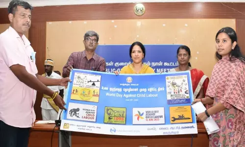 காஞ்சீபுரத்தில் குழந்தை தொழிலாளர் முறை ஒழிப்பு தின விழிப்புணர்வு