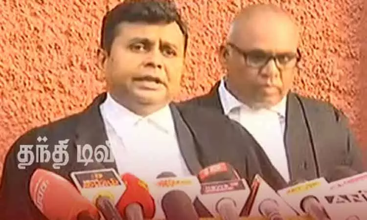 ‘அமலாக்கத்துறையை பொறுத்தவரை தவறு செய்துவிட்டோம் என தற்போது கருதுகின்றனர்’ - தி.மு.க. வழக்கறிஞர் சரவணன் ‘அமலாக்கத்துறையை பொறுத்தவரை தவறு செய்துவிட்டோம் என தற்போது கருதுகின்றனர்’ - தி.மு.க. வழக்கறிஞர் சரவணன்