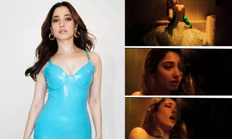 வெப் சீரிஸில் படுகவர்ச்சி...! படுக்கையறை காட்சியில் தமன்னா தாராளம்...! வெப் சீரிஸில் படுகவர்ச்சி...! படுக்கையறை காட்சியில் தமன்னா தாராளம்...!