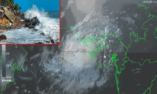 125 கிலோமீட்டர் வேகத்தில் பலத்த காற்று, மழையுடன் குஜராத் கடற்கரையை கடக்கும் பிபோர்ஜாய் புயல்..!