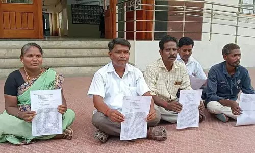 விழுப்புரம் கலெக்டர் அலுவலகத்தில் ஊராட்சி துணைத்தலைவர், உறுப்பினர்கள் திடீர் தர்ணா