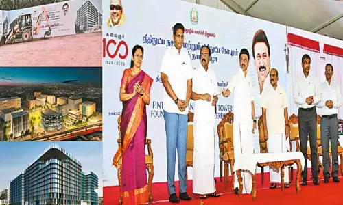 சென்னை நந்தம்பாக்கத்தில் ரூ.370 கோடியில் நிதிநுட்ப நகரம், நிதிநுட்ப கோபுரம்