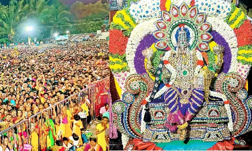 மேல்மலையனூர் அங்காளபரமேஸ்வரி அம்மன் கோவிலில் ஊஞ்சல் உற்சவம் ஆயிரக்கணக்கான பக்தர்கள் தரிசனம் மேல்மலையனூர் அங்காளபரமேஸ்வரி அம்மன் கோவிலில் ஊஞ்சல் உற்சவம் ஆயிரக்கணக்கான பக்தர்கள் தரிசனம்