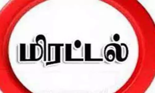 பள்ளி பஸ் டிரைவருக்கு மிரட்டல் பள்ளி பஸ் டிரைவருக்கு மிரட்டல்