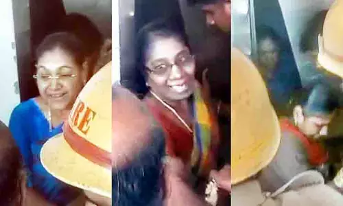 கர்ப்பிணி உள்பட 6 பேர் லிப்டில் சிக்கி தவிப்பு கர்ப்பிணி உள்பட 6 பேர் லிப்டில் சிக்கி தவிப்பு