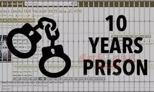 சிறுமியை பாலியல் பலாத்காரம் செய்த வாலிபருக்கு 10 ஆண்டு சிறைத்தண்டனை