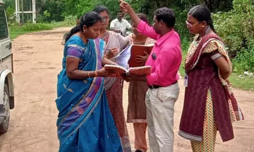 மாவட்ட ஆதிதிராவிட நல அலுவலர் ஆய்வு