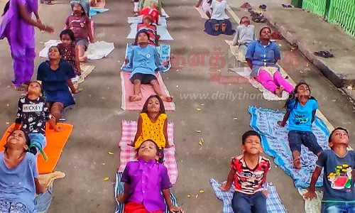 யோகாசன ஒத்திகை