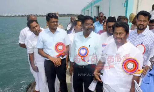 மண்டபம் கடலோர பகுதிகளில் சட்டமன்ற பேரவை மதிப்பீட்டு குழு ஆய்வு