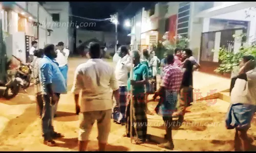 பொதும்பு பகுதிகளில் முகமூடி கொள்ளை கும்பல் அட்டகாசம்- விடிய, விடிய உருட்டு கட்டைகளுடன் சுற்றிய பொதுமக்கள்