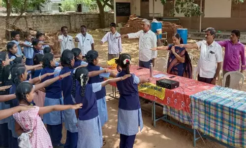மஞ்சப்பை குறித்து மாணவர்களுக்கு விழிப்புணர்வு