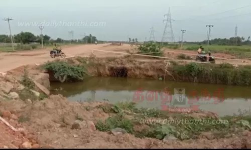 புறவழிச்சாலை பணியால் வாய்க்கால்கள் மூடல்