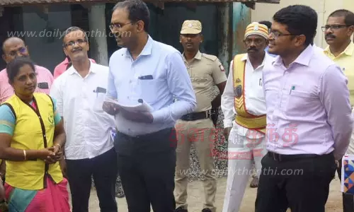 வளர்ச்சி திட்டப்பணிகளை அரசு செயலாளர் ஆய்வு