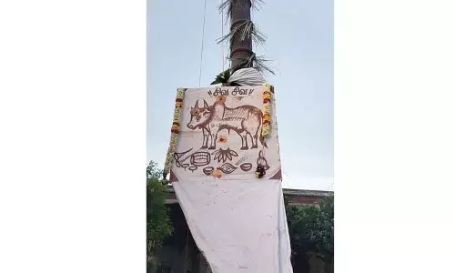 ரிஷிவந்தியம் அர்த்தநாரீஸ்வரர் கோவிலில் பிரம்மோற்சவம் கொடியேற்றத்துடன் தொடங்கியது