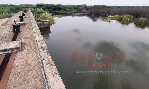 ராமநாதபுரம் பெரிய கண்மாயில் 3 அடி தண்ணீர் இருப்பு