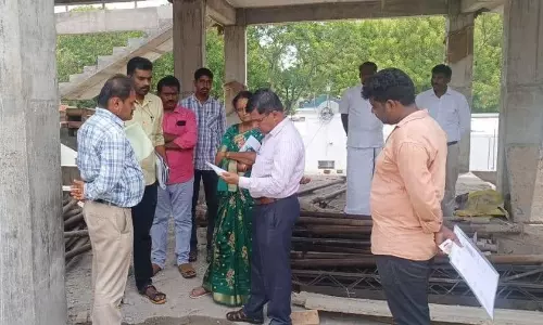 தியாகதுருகத்தில் ரூ. 3½ கோடியில் ஒன்றிய அலுவலகம் கட்டும் பணி: அதிகாரி ஆய்வு