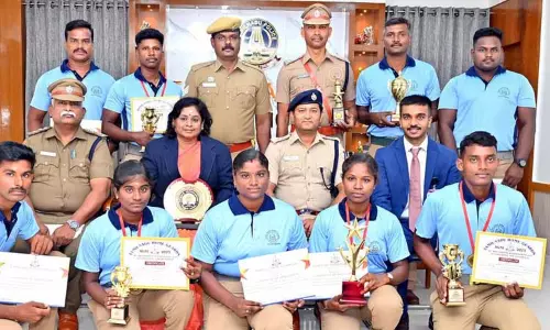 மாநில அளவிலான விளையாட்டு போட்டிகளில் திருச்சி மாவட்ட ஊர்க்காவல் படை வீரர்கள் சாதனை