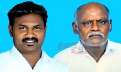 கன்டெய்னர் லாரி சக்கரம் ஏறி  தந்தை-மகன் பலி