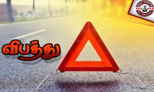மெரினா காமராஜர் சாலையில் இருசக்கர வாகனங்கள் நேருக்கு நேர் மோதல்; 2 பேர் பலி