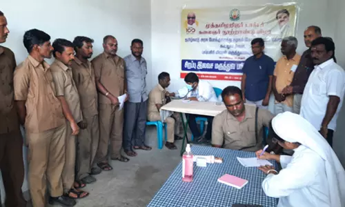 கூடலூரில், போக்குவரத்து ஊழியர்களுக்கு மருத்துவ முகாம் கூடலூரில், போக்குவரத்து ஊழியர்களுக்கு மருத்துவ முகாம்