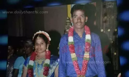 பஸ் மோதி கணவன்-மனைவி பலி பஸ் மோதி கணவன்-மனைவி பலி