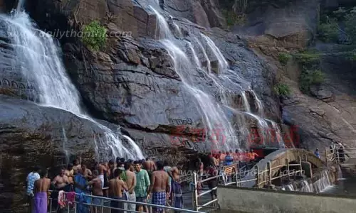 குற்றாலம் அருவிக்கு நீர்வரத்து அதிகரிப்பு