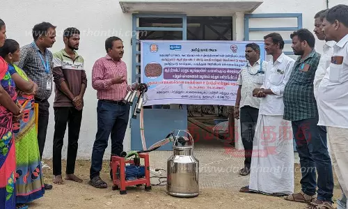 தர்மபுரியில் விவசாயிகளுக்கு பயிற்சி தர்மபுரியில் விவசாயிகளுக்கு பயிற்சி