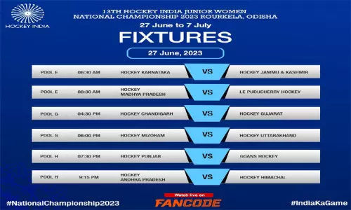 தேசிய மகளிர் ஜூனியர் ஹாக்கி சாம்பியன்ஷிப் போட்டி தொடக்கம்........!!! தேசிய மகளிர் ஜூனியர் ஹாக்கி சாம்பியன்ஷிப் போட்டி தொடக்கம்........!!!