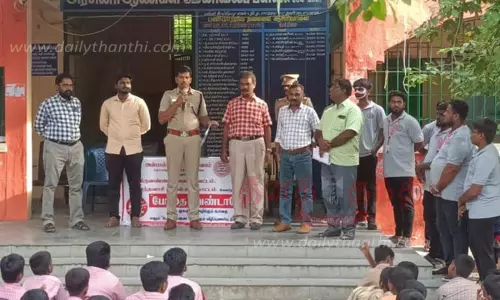 வந்தவாசியில் போதை வேண்டாமே விழிப்புணர்வு நிகழ்ச்சி