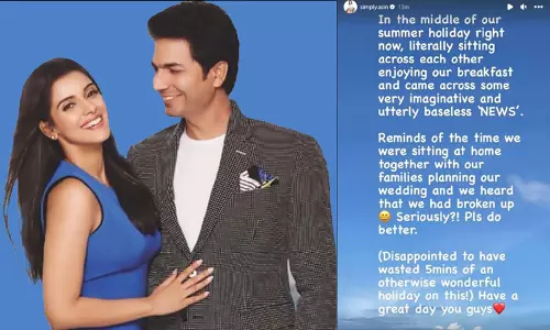 கொஞ்சம் கூட லாஜிக்கே இல்லாத ஒரு தகவல் ...!   விவாகரத்து குறித்த செய்திக்கு நடிகை அசின் கோபம்...!