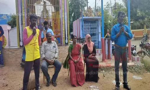 உழவர் செயலி குறித்து கலைநிகழ்ச்சி