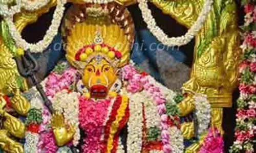 சிறப்பு அலங்காரத்தில் வராகி அம்மன்