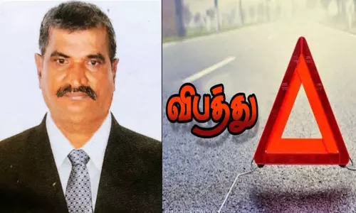 பூந்தமல்லி அருகே கன்டெய்னர் லாரி மீது மொபட் மோதல்; ஓட்டல் ஊழியர் பலி
