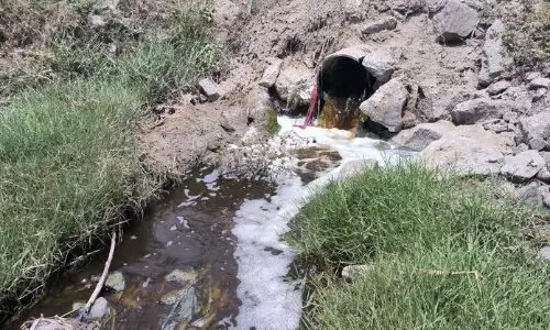 சாயக்கழிவு நீரால் பாழாகும் நொய்யல் ஆறு சாயக்கழிவு நீரால் பாழாகும் நொய்யல் ஆறு