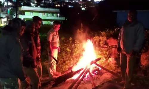 அரசு பள்ளிக்குள் புகுந்து கரடி அட்டகாசம்: இரவு முழுவதும் தீ மூட்டி வனத்துறையினர் கண்காணிப்பு