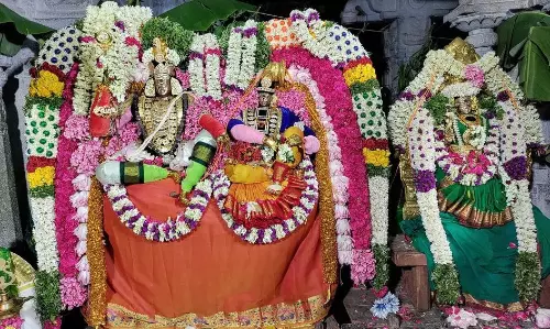ரிஷிவந்தியம்அர்த்தநாரீஸ்வரர் கோவிலில் திருக்கல்யாணம்இன்று தேரோட்டம் நடக்கிறது