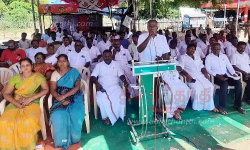 ராமேசுவரத்தில், அரசியல் கட்சியினர் உண்ணாவிரதம்