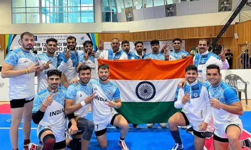 ஆசிய கபடி சாம்பியன்ஷிப் பட்டத்தை வென்ற இந்திய கபடி அணிக்கு பிரதமர் மோடி வாழ்த்து...! ஆசிய கபடி சாம்பியன்ஷிப் பட்டத்தை வென்ற இந்திய கபடி அணிக்கு பிரதமர் மோடி வாழ்த்து...!