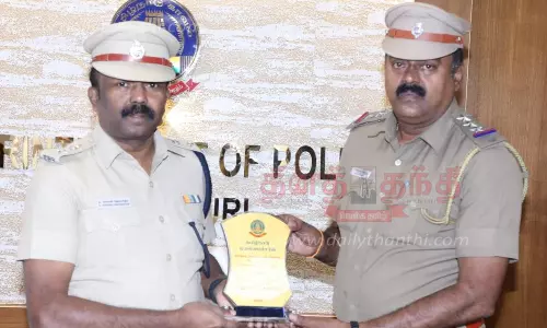 சிறந்த போலீஸ் நிலையமாக தேர்வு: அரூர் இன்ஸ்பெக்டருக்கு சூப்பிரண்டு பாராட்டு