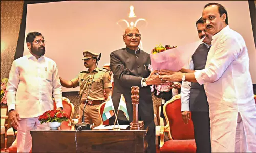 மராட்டிய அரசியலில் அதிரடி திருப்பம்: சரத்பவார் கட்சி உடைந்தது - துணை முதல்-மந்திரி ஆனார் அஜித்பவார்