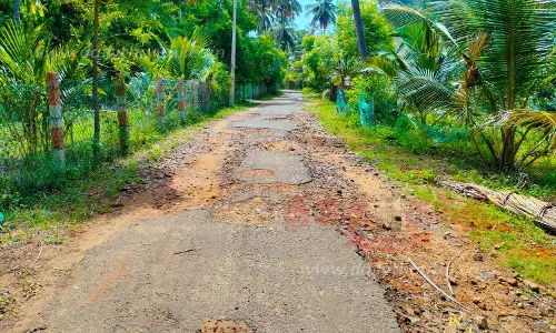 குண்டும், குழியுமான சாலையை சீரமைக்க வேண்டும்