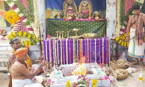 புத்திர காமேட்டீஸ்வரர் கோவிலில் யாக பூஜை-300 தம்பதிகள் பங்கேற்பு