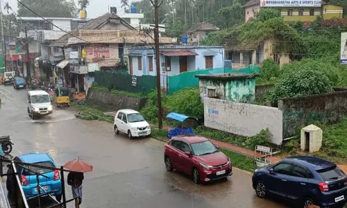 பந்தலூர் பகுதியில் பலத்த மழை