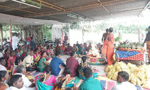 செல்லியம்மன் கோவிலில் சாமுண்டி யாகம்