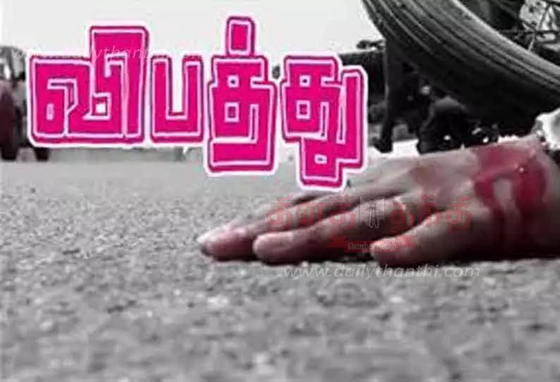 மோட்டார்சைக்கிள் மீது லாரி மோதி வாலிபர் சாவு