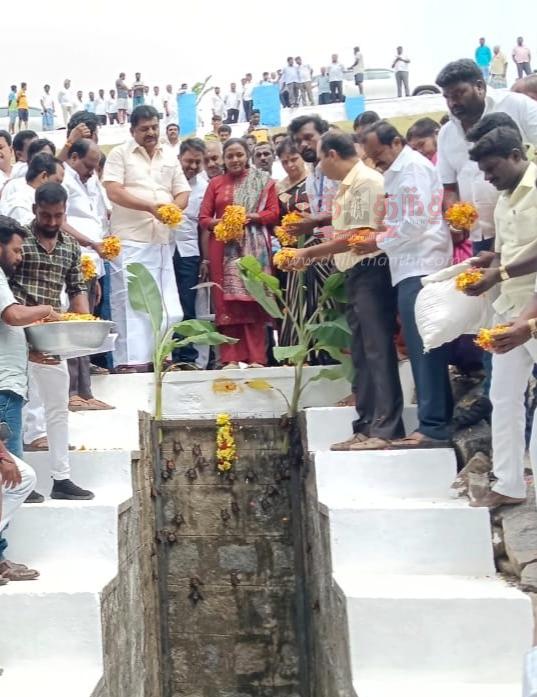 dam சூளகிரி சின்னார் அணையில் இருந்து தண்ணீர் திறப்பு871 ஏக்கர்