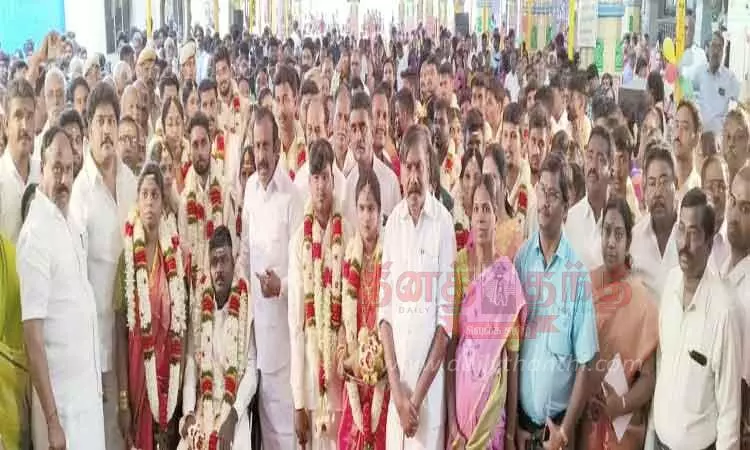 பண்ணாரி மாரியம்மன் கோவிலில் 27 ஜோடிகளுக்கு இலவச திருமணம்