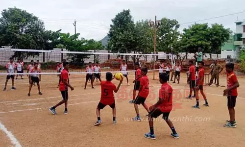 மாநில அளவிலான சப்-ஜூனியர் எறிப்பந்து போட்டி