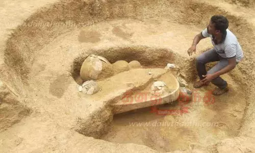 2500 ஆண்டுகளுக்கு முந்தைய சுடுமண் ஈம பேழைகள் கண்டெடுப்பு